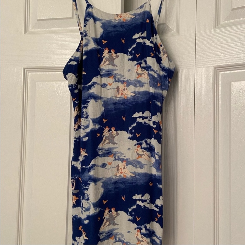 Reformation Cielo Cherub Heaven Print Dress 4